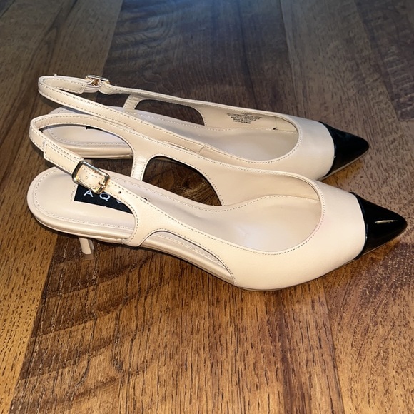 Aqua Woman’s Pink and Black Heels Size 7m - Picture 3 of 7